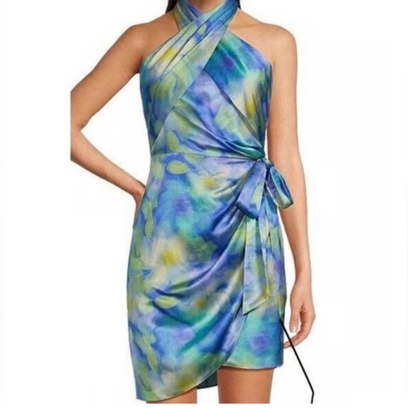 Belle by Badgley Mischka Lexi Halter Dress - Picture 3 of 14